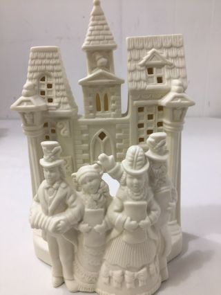 Partylite Village Christmas Carolers Tealight Candle Holder