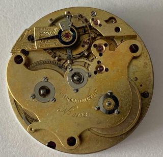 Ami Sandoz & Fils Spring Detent Chronometer Helical Hairspring Fusee Movement