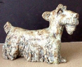 Sealyham Terrier Dog Stoneware Figurine