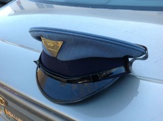 Vintage Police Hat Jersey State Police Officers Hat Number 1125