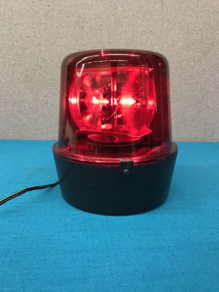 Vintage Red Beacon Rotating Dj Light -