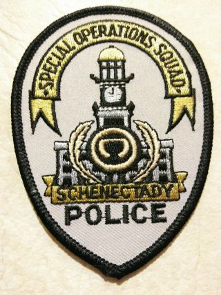 York State Schenectady Police Subdued Swat Patch - Old Vintage & Obsolete