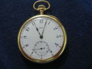 Tiffany 1909 18k Gold Pocket Watch Swiss Movement 45 Mm 20 Jewels By Ed Koehn