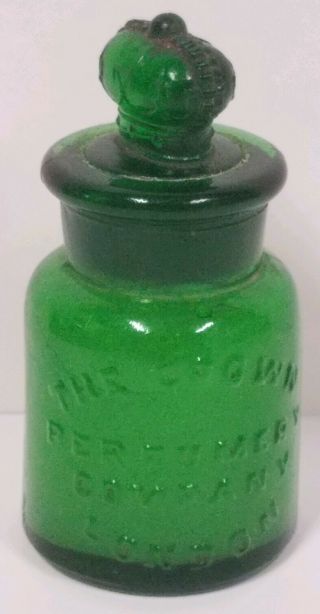 The Crown Perfumery Company London - Green Bottle With Stopper