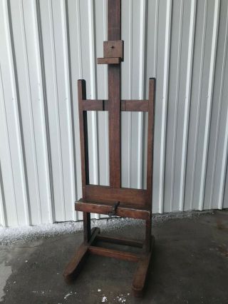 Vintage Artist Painting Easel Mid - Century French