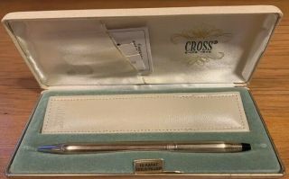Cross Ladies 10k Gold Ballpoint Pen,  Purse And Case