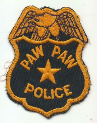 Paw Paw West Virginia Wv Police Patch Illinois