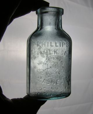Phillip " S Milk Of Magnesia - Antique Bottle