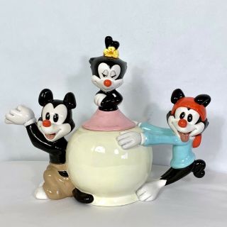 Rare Vintage Animaniacs Figural Teapot 1994 Warner Bros Studio Store Ceramic