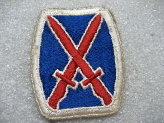 . Us Army Patch 10th Mountain Division,  Ww2