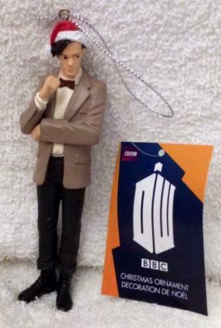 Doctor Who Dr Who 11th Doctor With Santa Cap Christmas Ornament W Tag