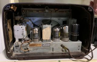 Vintage 1946 Philco Transitone Bakelite Radio Model Pt - 2 (, Great)