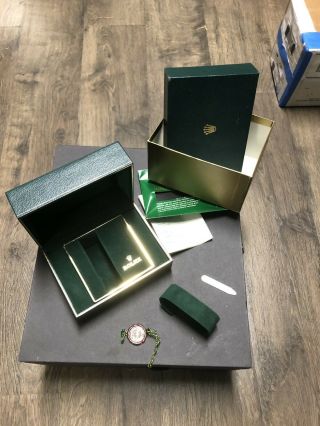Rolex Vintage Presentation Box With Outer Box And Paperwork