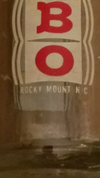 Jumbo Soda Bottle.  12 oz.  Rocky Mount North Carolina 1966 3