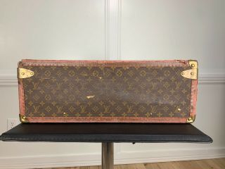 Louis Vuitton Alzer 60 Vintage Monogram Trunk Suitcase Great Patina 3