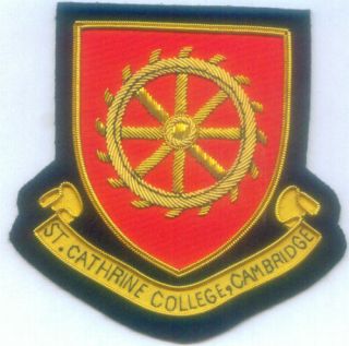 St.  Catherine College Cambridge Uk Ed Edu School Class Reunion Crest Seal Patch