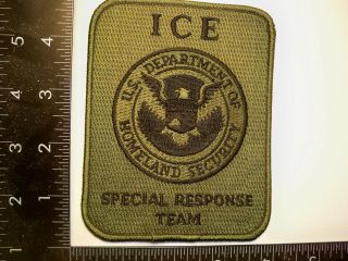 Federal Border Protection Ice Srt Patch Od Var.  Washington,  Dc Police Swat Tf
