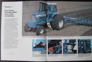 FORD TRACTOR 1973 SALES BROCHURE 9600 BOOKLET 10 Pages 