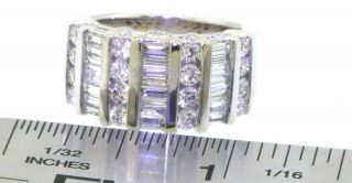 ODI vintage heavy 14K WG 2.  60CTW VS - SI/G diamond cluster cocktail ring size 7.  5 3