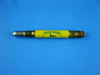Vintage John Deere Advertising Bullet Pencil 4 Legs Irvin Mundis Emigsville Pa