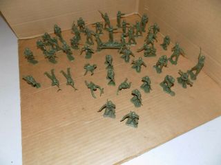 1963 Marx History Of The Pacific Play Set 54mm American Soldiers