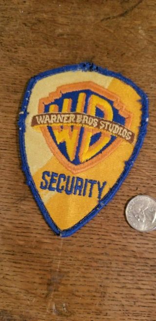 Vintage Police Patch California Warner Brothers Studios Security