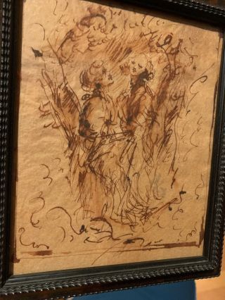 Old Master Drawing,  Ink On Paper,  French?