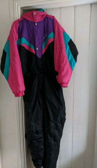 Vintage Retro 90s Shibuya Ski Suit Jacket All In One Size 5 Men 