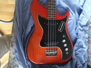 Vintage 1965 Baldwin Nu - Sonic Bass Cherry Red Made In England
