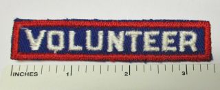 Ww2 Vintage American Red Cross Volunteer Tab Patch Cut Edge