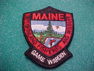 Maine Game Warden Police Patch Shoulder Size
