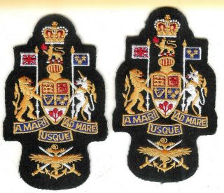 Pair Modern Canadian Army Formation Chief Warrant Officer Badges