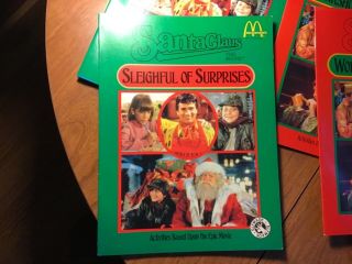 5 Vintage 1985 Mcdonald’s Santa Claus The Movie Activity Books