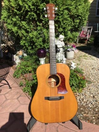 Vintage 1976 Mossman Acoustic Guitar W/original Hardcase/hand Made In The Usa