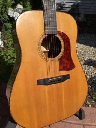 Vintage 1976 Mossman Acoustic Guitar w/Original Hardcase/Hand Made In The USA 2