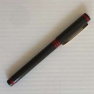 Vintage Waterman Forum Agora Extra Fine Fountain Pen,  Dark Grey/Red 2