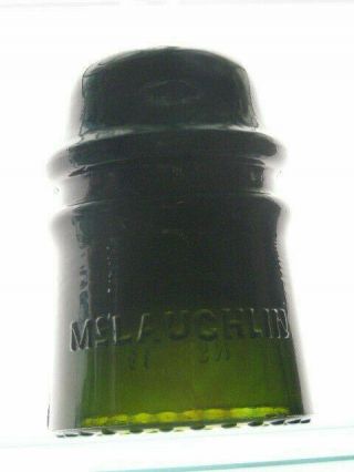 Cd 121 Mclaughlin No.  16 Dark Olive Green Blackglass,  Amber Swirls