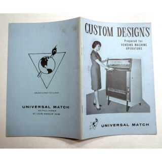 Vintage Umc Universal Match Corp Clip Art Book For Vending Machine Operators