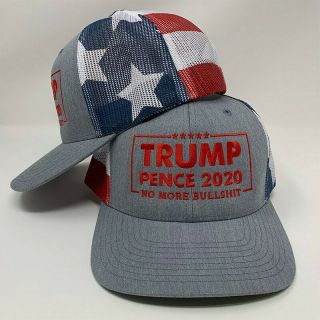 Trump Pence 2020 - No More Bulls T - Embroidered Hat - Donald Trump Hat