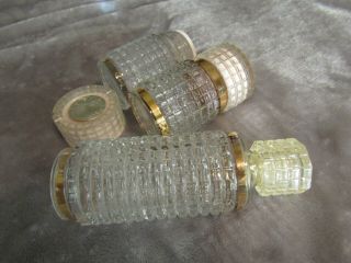 Vintage Avon Topaz Bottles Set of 3 3