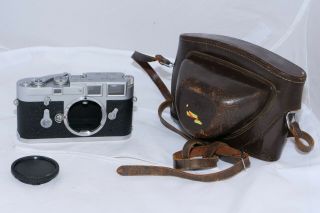 Vintage Leica M3 Ss Chrome Camera 1071804.  Single Stroke.  Germany.  Cla 