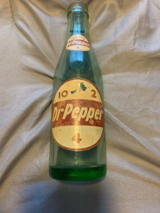Vintage Soda Bottle,  Dr Pepper,  1958,  Acl,  10 2 4