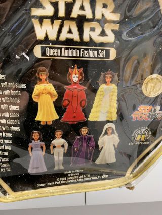 Disney Star Wars Star Tours Queen Amidala Fashion Doll Set Polly Pocket 2014