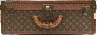 24” Vintage Louis Vuitton Hard Trunk Suitcase w Liner SC - 6 2