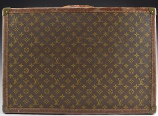 24” Vintage Louis Vuitton Hard Trunk Suitcase w Liner SC - 6 3