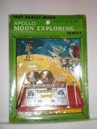 Vintage 1970 Apollo Moon Explorer Play Set Toy Imperial Hong Kong