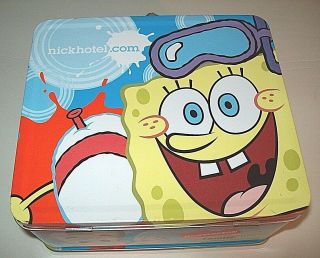 Nickelodeon Hotel Family Suites Holiday Inn Official Tin Large Lunchbox Pre - Owne