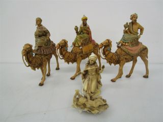 Vintage Fontanini Italy Wisemen Nativity Figures Mary Baby Jesus
