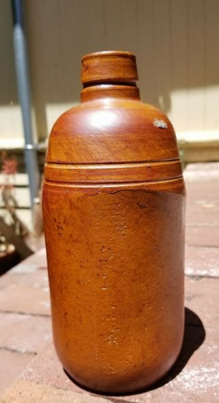 Lovely Vintage J.  M.  Da Fonseca Salt Glazed Stoneware Bottle,  Made In Portugal
