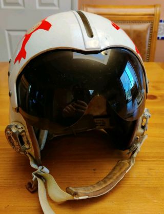Vintage Air Force Pilot Flight Helmet Possibly Korean War Ara